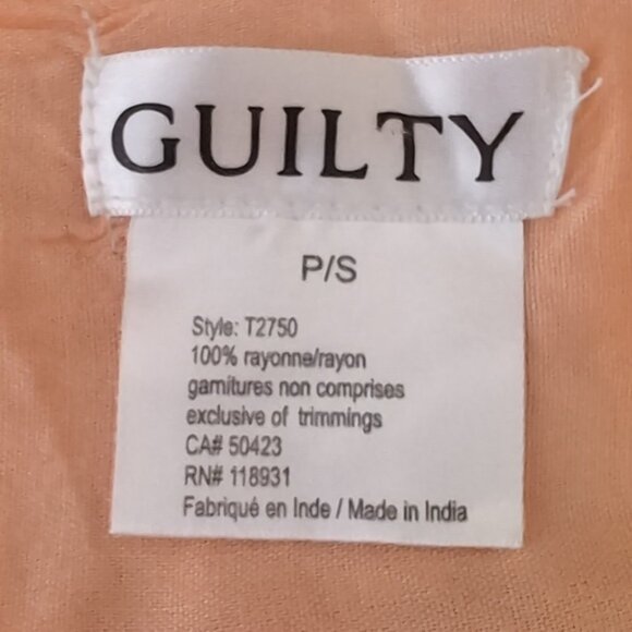 3/$20 Guilty Peach Sleeveless Top Tassel Tie Keyhole Cut Out Pleated Flowy Small - Picture 8 of 9